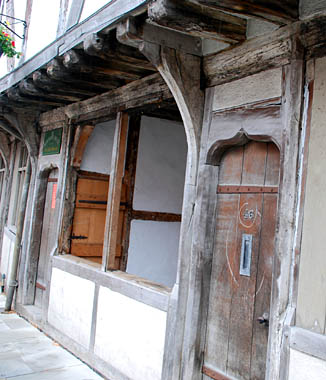 Shop window of the merchant's house